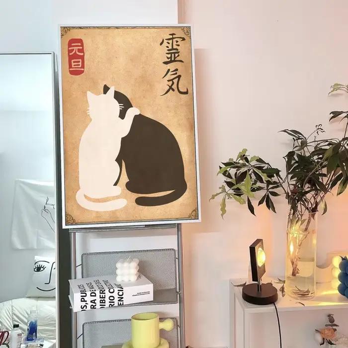 Affiche de chat japonais