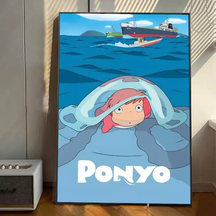 Affiches classiques de dessins animés P-Ponyo