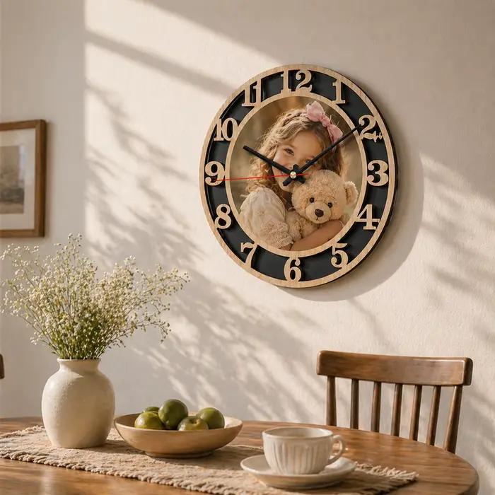 Horloge murale personnalisée avec photo