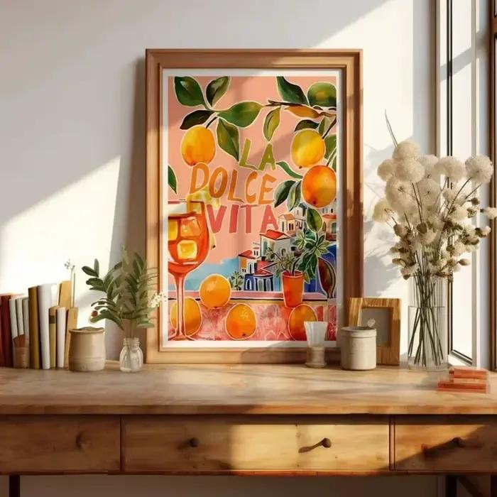 Spritz La Dolce Vita Lemon Italie Affiches de voyage et impressions
