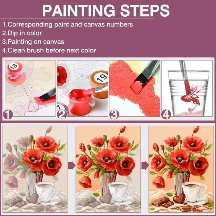 Huacan – peinture à l'huile par numéros sur toile