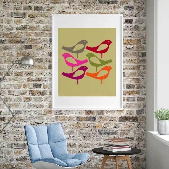 Impression d'art d'oiseaux Be Different