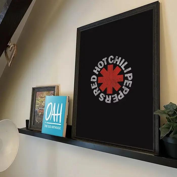 Affiche de piments chauds rouges