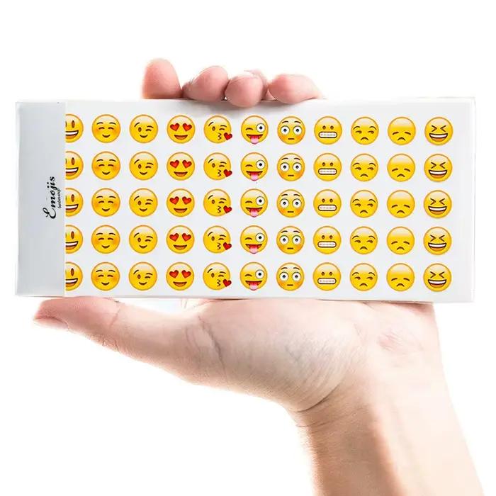Ensemble d'autocollants encourageants pour Mobile Emojis Cartoon Smiley