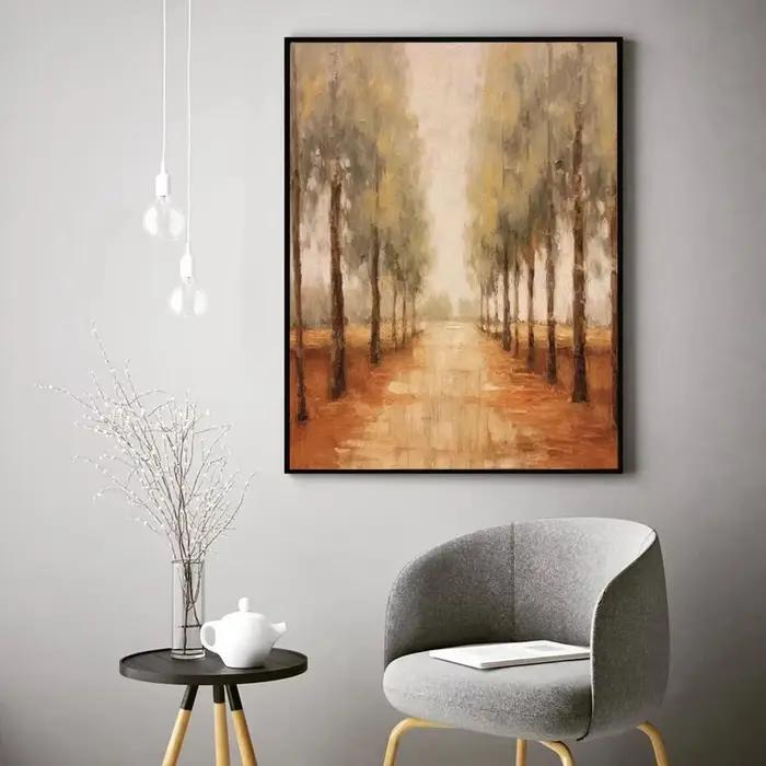 Affiche de paysage champêtre français