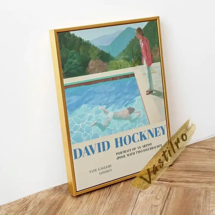 Exposition de David Hockney: peintures sur toile