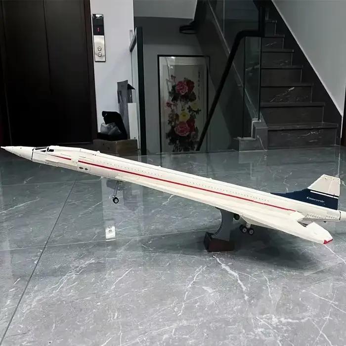 Nouvelles icônes Concorde Airbus célèbre supersonique Commercial passager avion modèle blocs de construction jouets pour enfants cadeaux