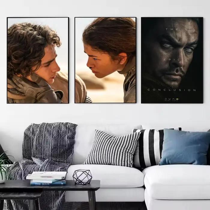 Affiche classique du nouveau film D-Dune 3, impression d'art mural esthétique moderne, minimaliste, pour chambre à coucher, salon, décoration de la maison, cadeau