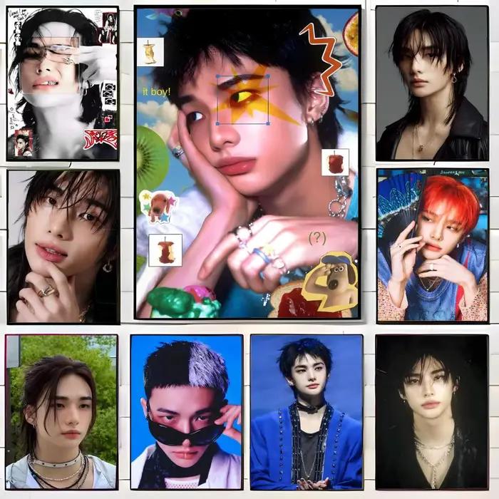 Affiche de chanteur coréen H-Hyunjin
