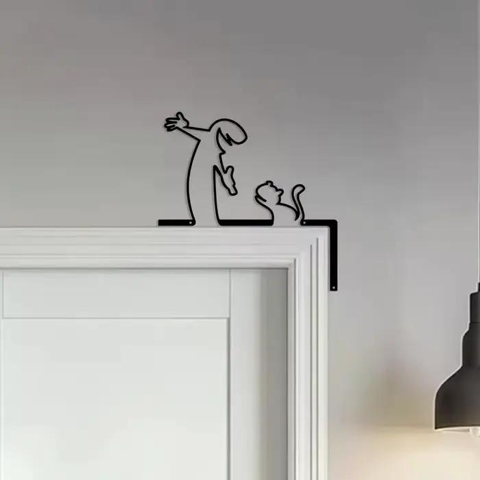 Décor mural en métal, panneau en fer forgé