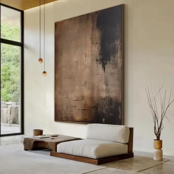Peinture à l'huile abstraite 100% faite à la main