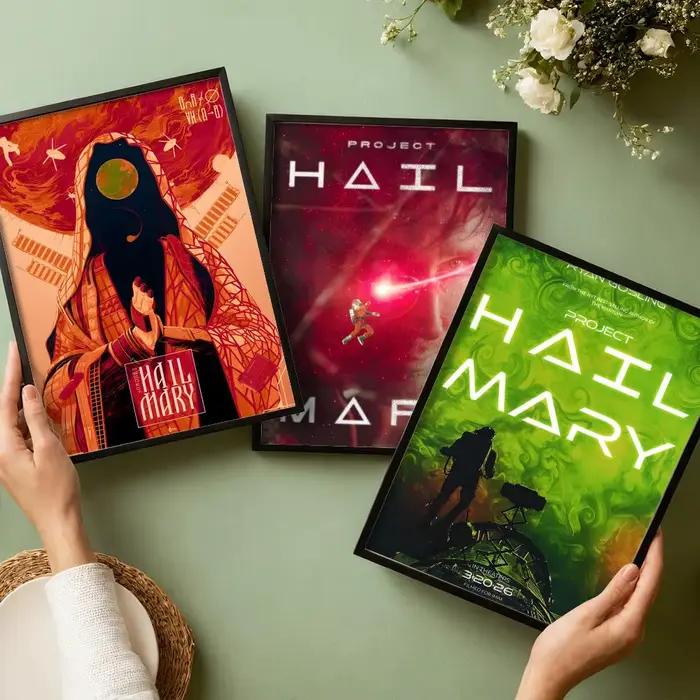 Affiche décorative murale du film P-Project Hail Mary