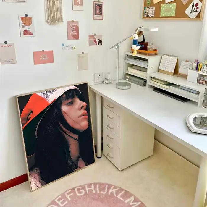 Affiche de chanteur b-billie en papier, 1 pièce, célèbre chanteur, maison, salon, entrée, Bar, Restaurant, Art