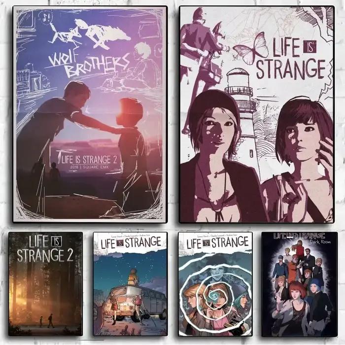 La vie est étrange la tempête jeu affiche Club Bar Vintage