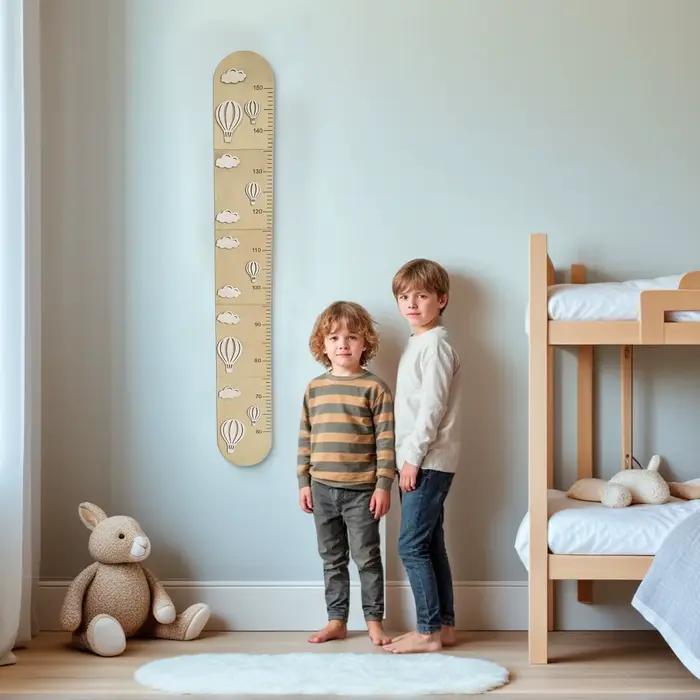 Tableau de croissance en bois pour mur - Tableau de taille pour enfants