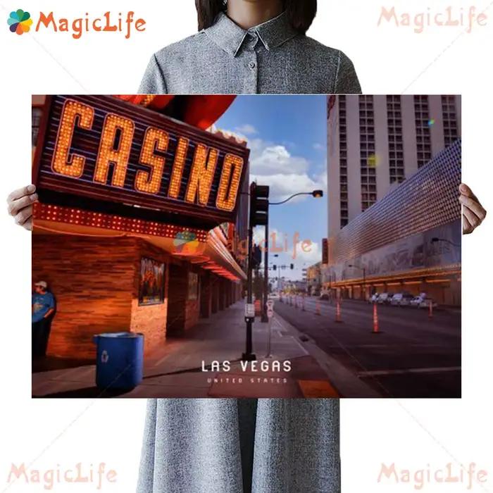 Las Vegas Casino Scenery Night View Nordic Poster