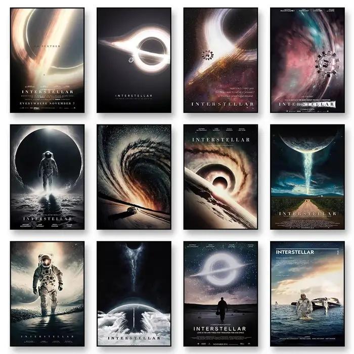 Affiche de film interstellaire d'astronaute