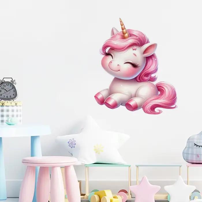 Autocollant licorne mignon