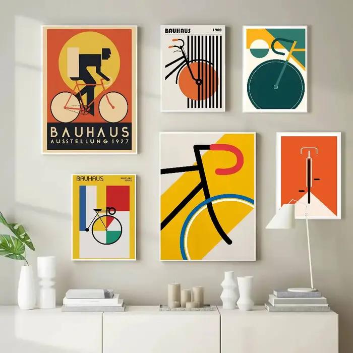 Affiche de vélo Bauhaus