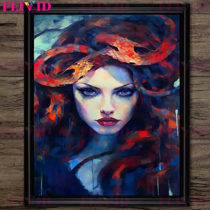 Lilith Goddess of Night and Calming Hekate Portrait Wall Art