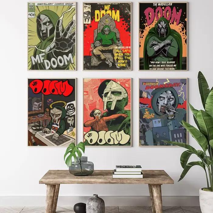 MF Doom – peinture d'album de bande dessinée