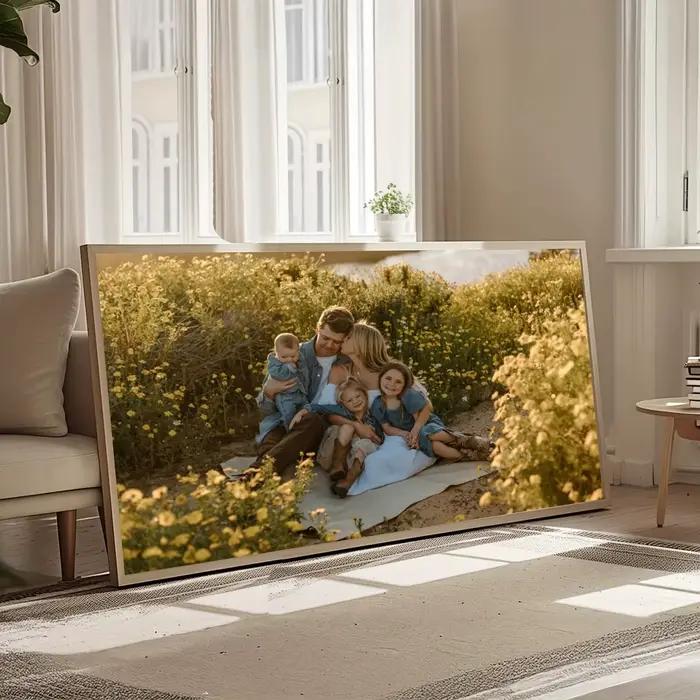 Impression sur toile personnalisée de grande taille horizontale avec photo