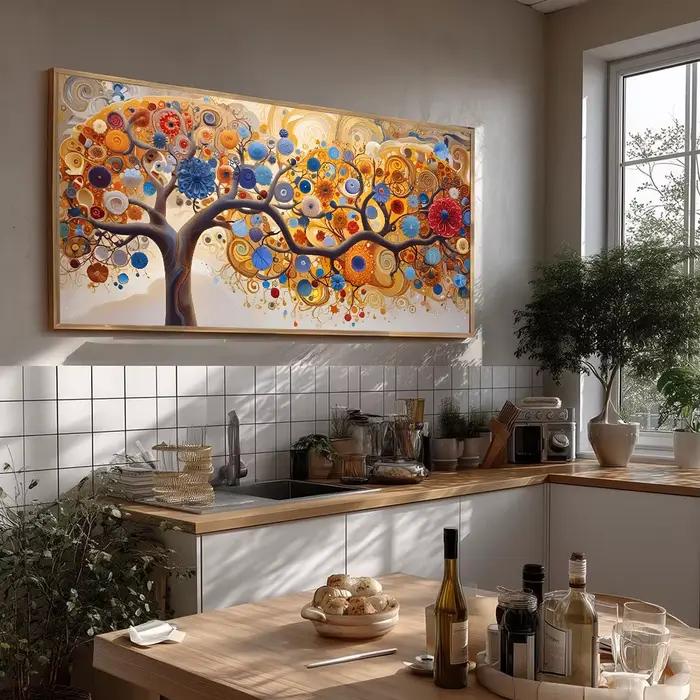 Affiche de paysage d'arbre de vie moderne