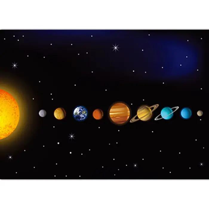Affiche du système solaire et des planètes de l'univers