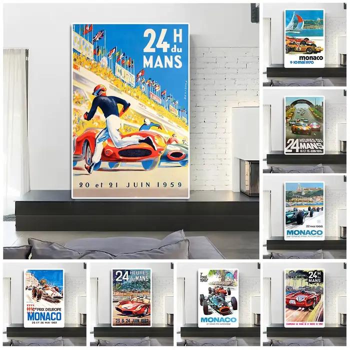 Affiche de couverture de Magazine de l'équipe Le Mans Grand Prix et impression
