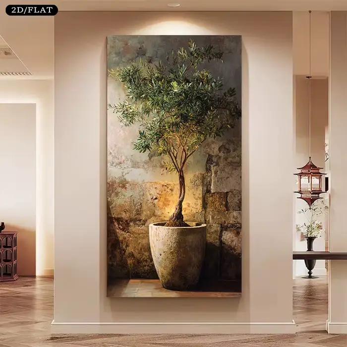 Peinture sur toile d'olivier extra large - Art