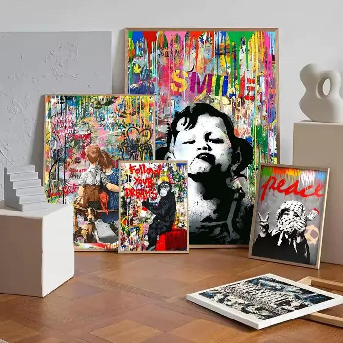 Affiche de graffiti de rue Banksy