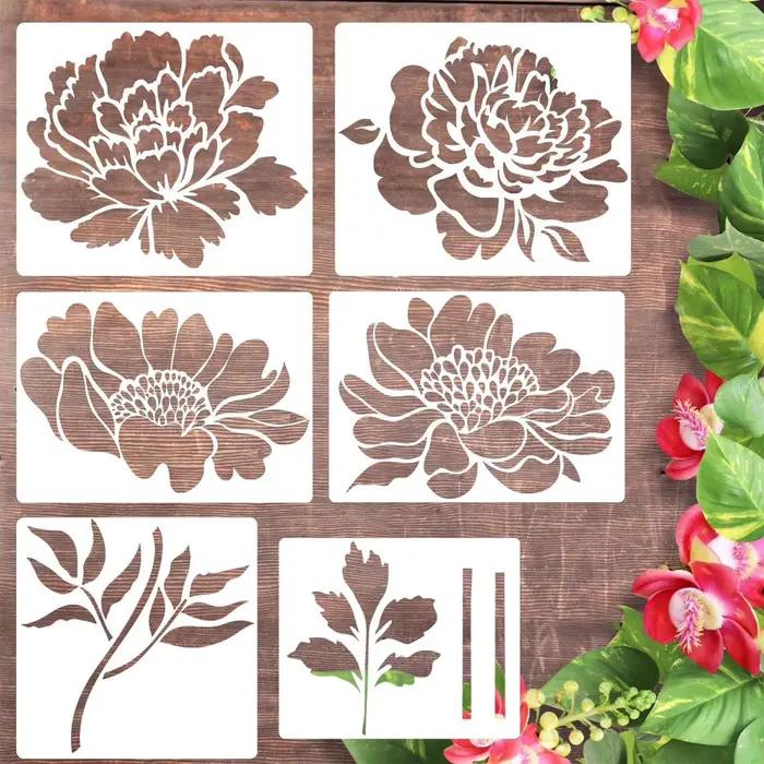 Grand modèle de fleur de clôture de jardin