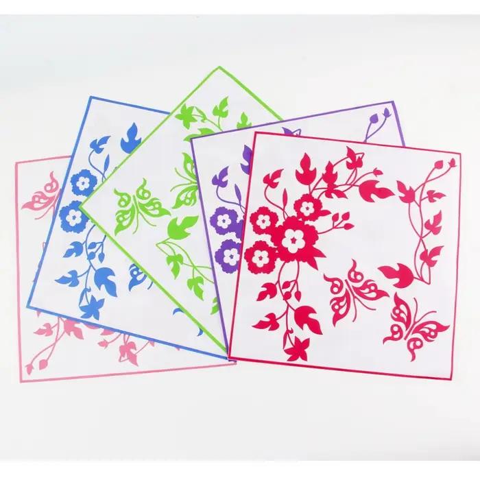Autocollants muraux papillon et fleur pour salle de bain