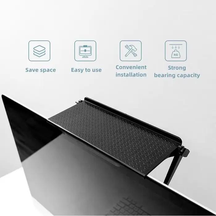 Étagères de rangement pour télévision TV moniteurs LCD Support appareil ménager étagère Rangement Organization Gadgets bureau organisateur mural