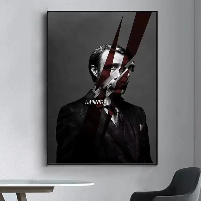 Hannibal – affiche de série TV, autocollant mural fantaisie pour salon, Bar, peinture décorative Vintage