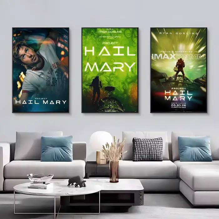 Project Hail Mary 2026 Movie Fashion Canvas Wall Art pour décoration murale de salon
