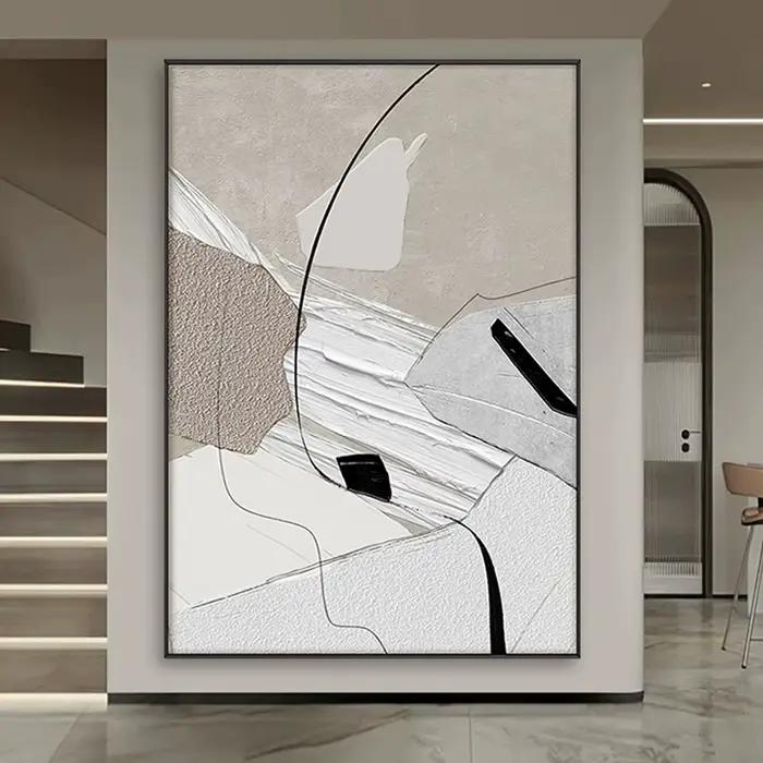 Peinture à l'huile abstraite sur toile