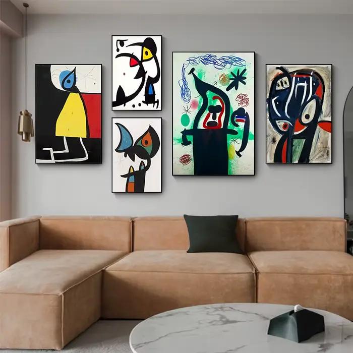 Affiche sur toile abstraite de la célèbre joane Miro