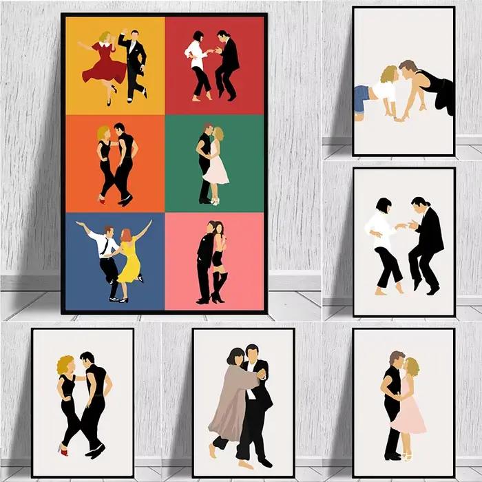La La Land danse graisse film affiches imprime images murales drôle pulpe Fiction abstraite minimaliste Art toile peinture décor
