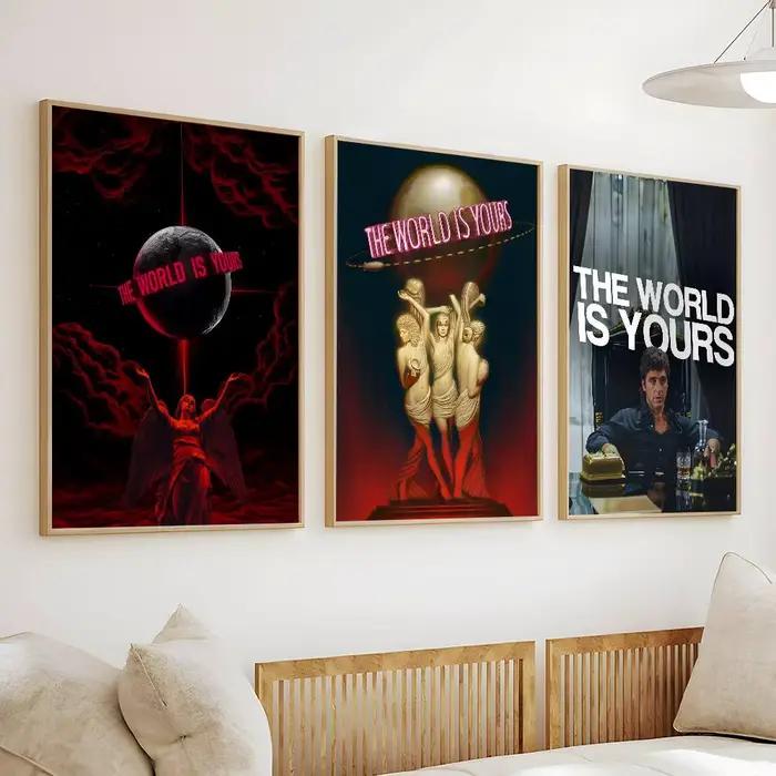 Affiche rétro The World Is Yours Scarface