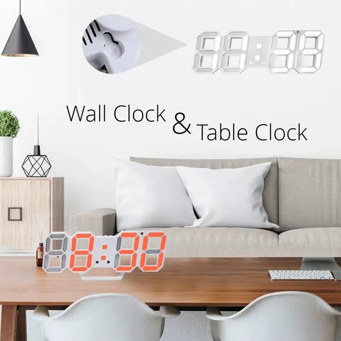 Horloge murale LED 3D Design moderne