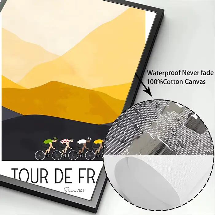 Affiche De vélo De montagne française