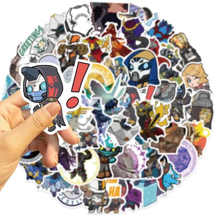 50 pièces amusant dessin animé destin 2 Graffiti autocollants Scrapbooking Collage matériel coques de téléphone guitare cahiers bricolage décoratif