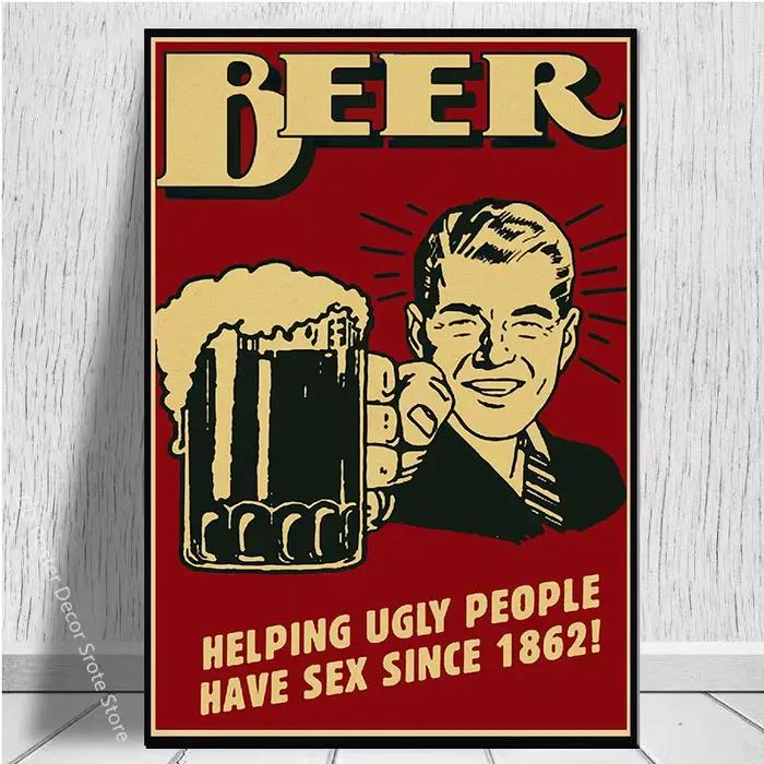 Affiche Vintage de bière