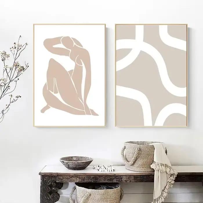 Affiche abstraite beige de Matisse