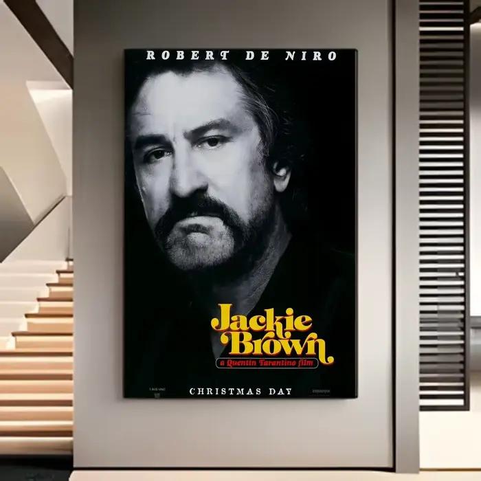 Affiche de film américain Blaxploitation Soul Cinema J-Jackie Brown, décoration murale pour la maison et la chambre des enfants, impression