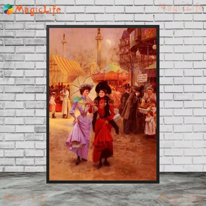 Toile d'art mural avec hérisson de rue parisienne