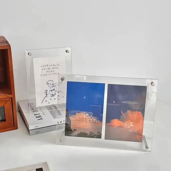 Nouveau cadre photo en acrylique transparent