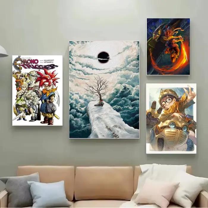 Poster RPG Chrono Trigger-T, artisanat, jeu de rôle, cadeau avec impressions, décoration pour la maison, la chambre à coucher, le salon, promotion et exposition