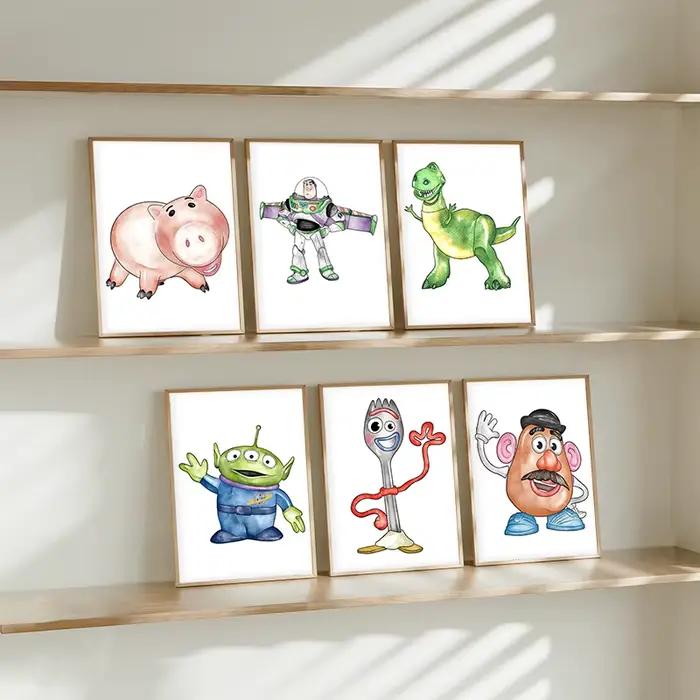 Toy Story – imprimés d'art aquarelle